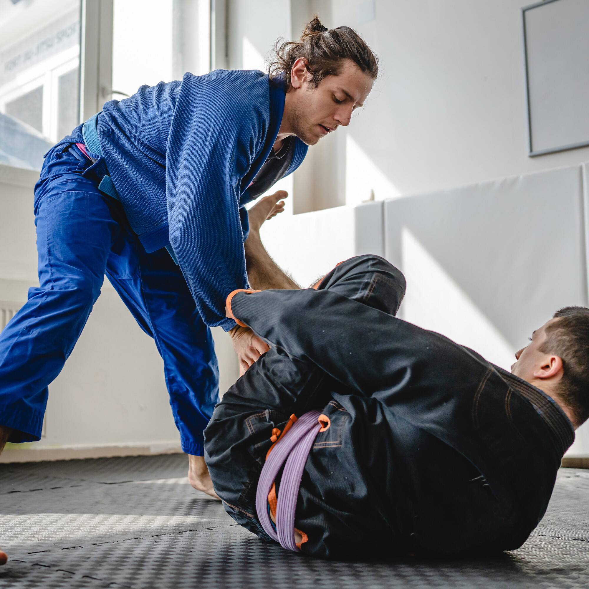 Alt View 4. BalanceFrom Fitness - BalanceFrom Fitness 72 Sq Ft Interlocking EVA Foam Exercise Mat Tiles, Black - Black.