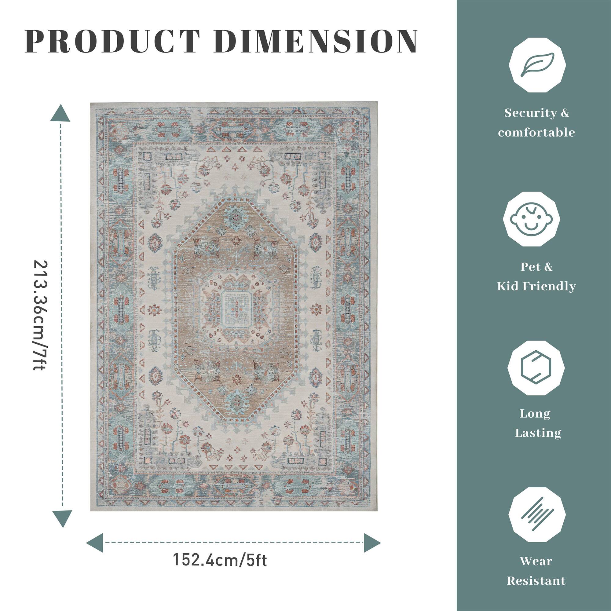 PRODUCT DIMENSION

Security & comfortable  
Pet & Kid Friendly  
Long Lasting  
Wear Resistant  

213.36cm/7ft  
152.4cm/5ft