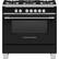 Front. Fisher & Paykel - 4.9 Cu. Ft. Freestanding Gas Convection Range - Black.