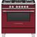 Front. Fisher & Paykel - 4.9 Cu. Ft. Freestanding Gas Convection Range - Red.