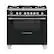 Front. Fisher & Paykel - 4.9 Cu. Ft. Self-Cleaning Freestanding Dual Fuel Convection Range - Stainless Steel/Black Glass.