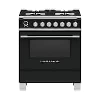 Fisher & Paykel - 3.5 Cu. Ft. Self-Cleaning Freestanding Dual Fuel Convection Range - Front_Zoom