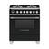 Front. Fisher & Paykel - 3.5 Cu. Ft. Self-Cleaning Freestanding Dual Fuel Convection Range - Black.