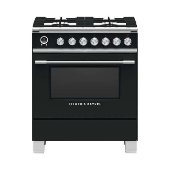 Fisher & Paykel – 3.5 Cu. Ft. Self-Cleaning Freestanding Dual Fuel Convection Range