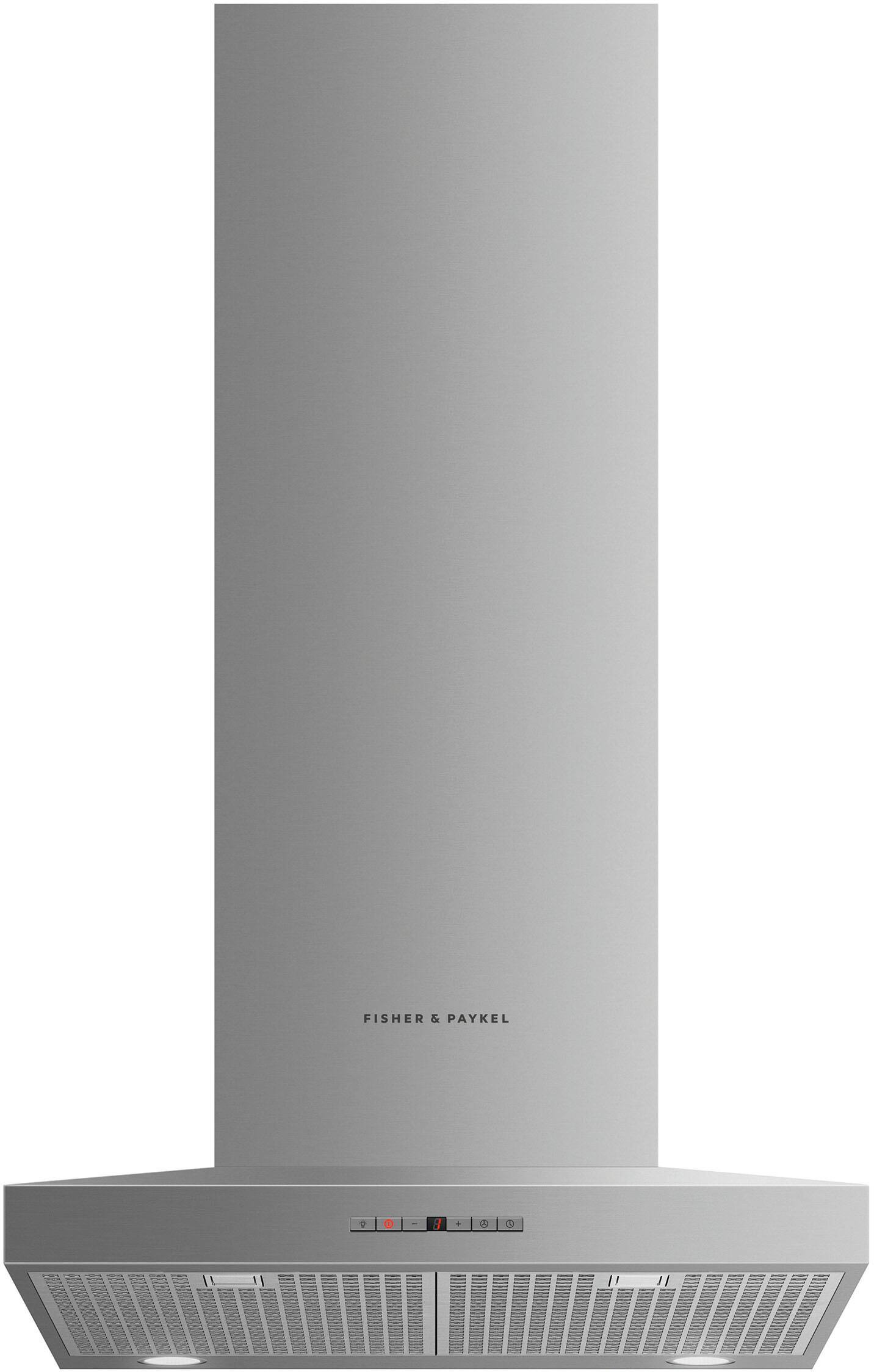 Alt View 12. Fisher & Paykel - 24" Convertible Range Hood - Stainless steel.