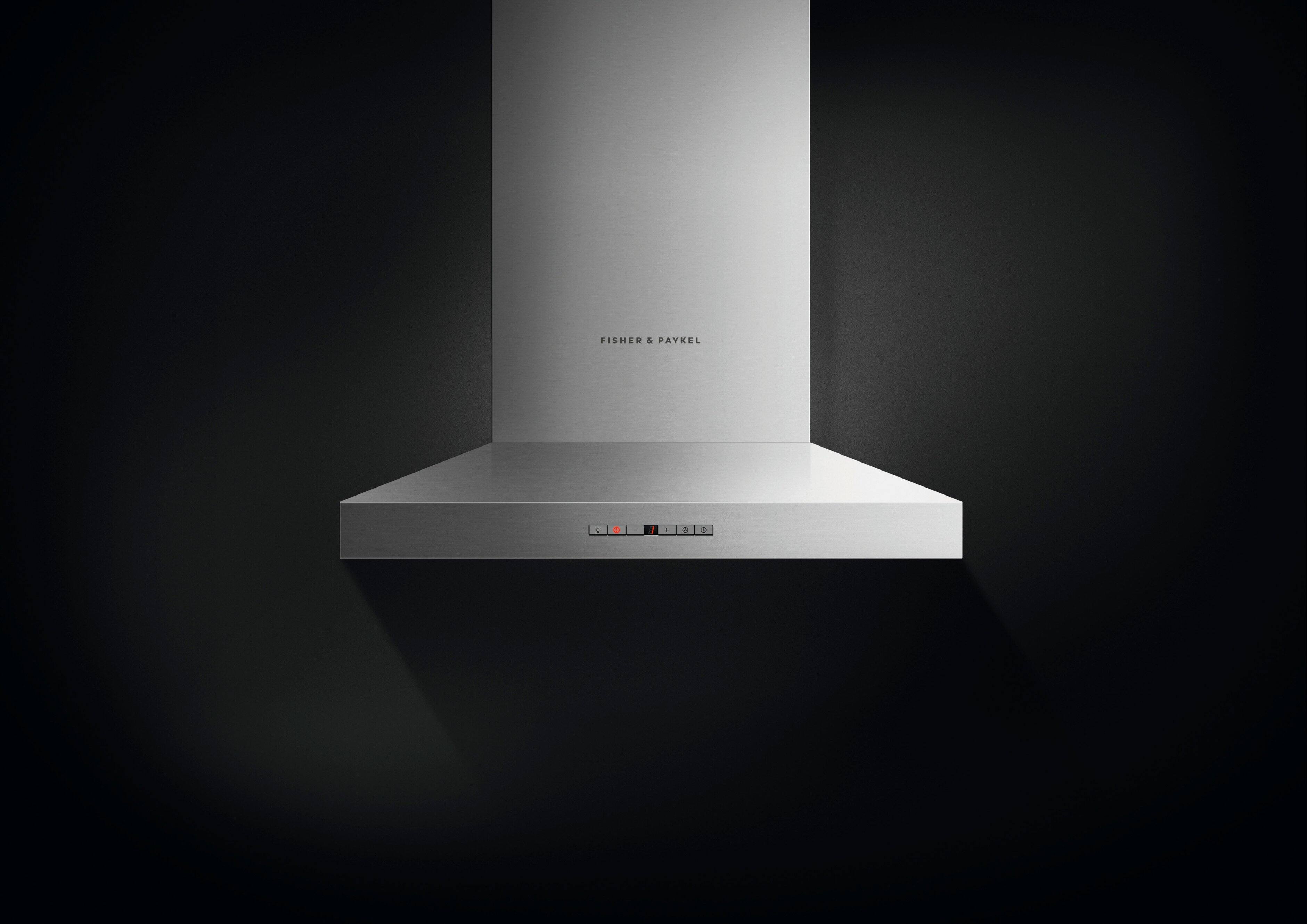 Alt View 13. Fisher & Paykel - 24" Convertible Range Hood - Stainless steel.