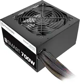 Thermaltake - SMART 700W ATX12V 2.3 80 Plus Power Supply - Black