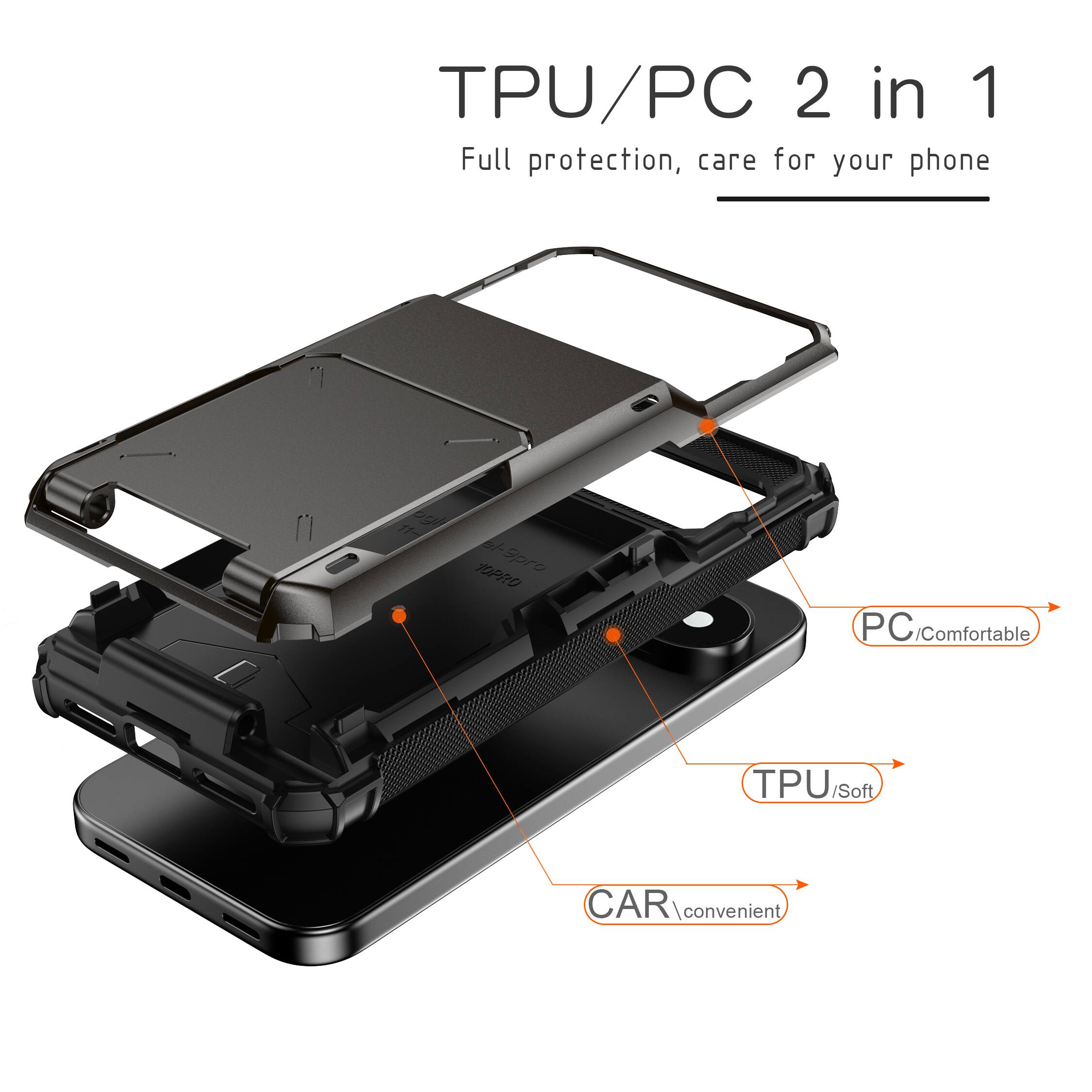 TPU/PC 2 in 1 Full protection, care for your phone

11- ogli
TOPRO el-9pro

PC Comfortable
TPU/Soft Soft
CAR convenient