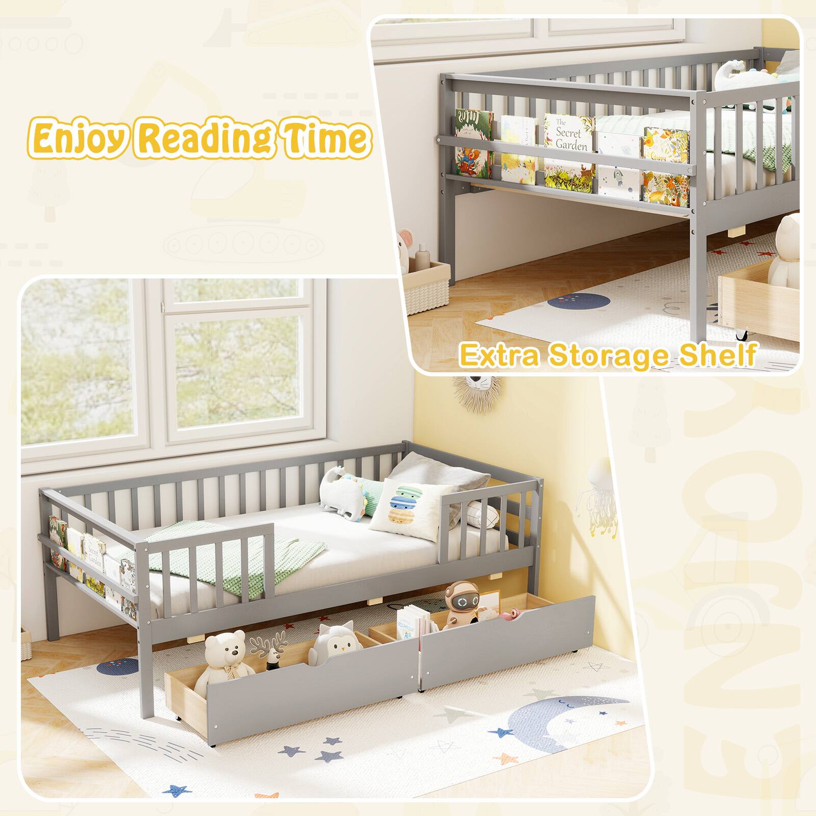 Enjoy Reading Time

Extra Storage Shelf