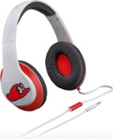KIDdesigns - eKids Mario Co Branded Headphones - White - Front_Zoom