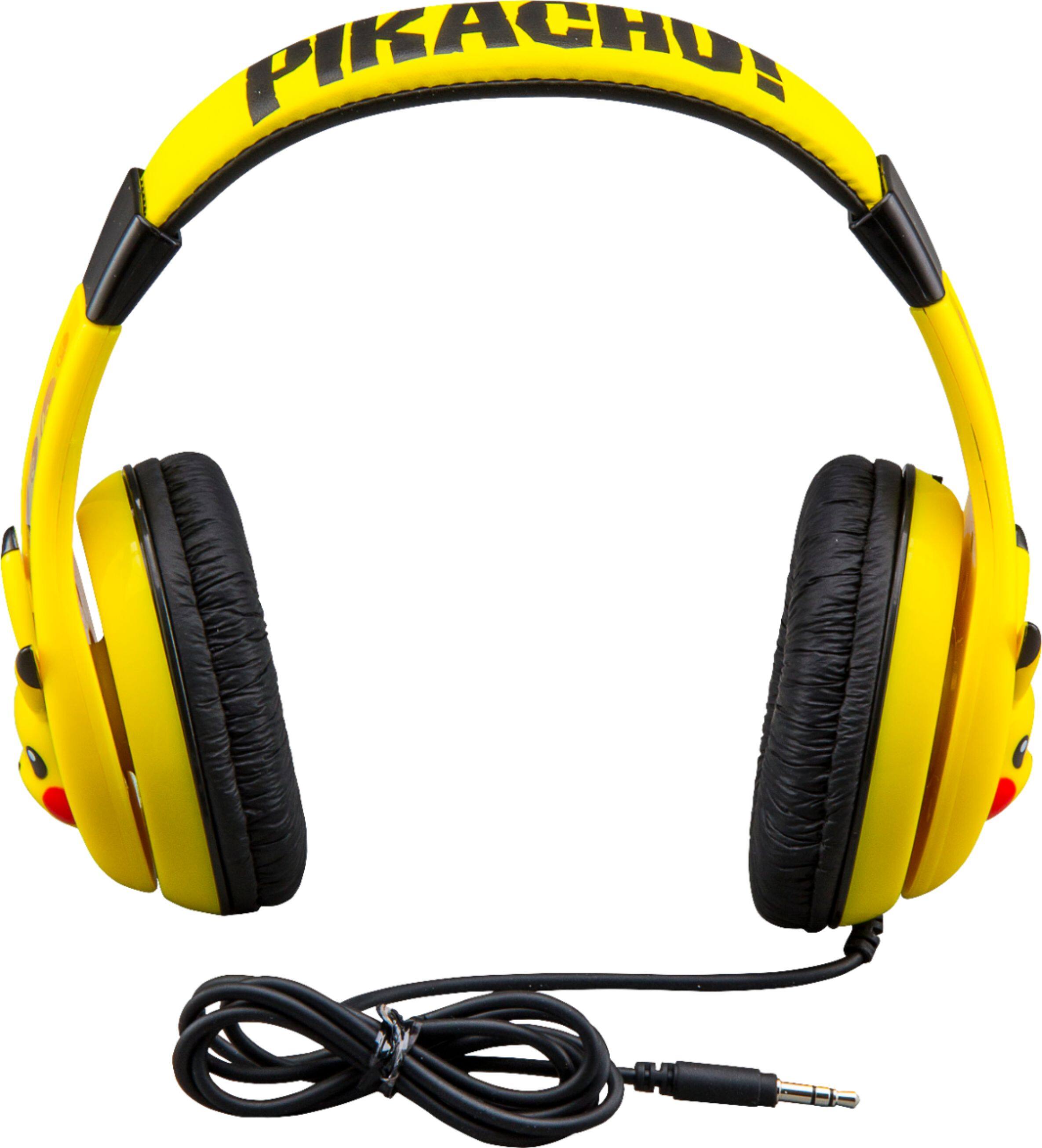 Alt View 11. eKids - Pikachu Pokemon Wired Over-the-Ear Headphones - Yellow/Black.