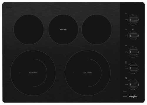 Whirlpool - 30 Electric Cooktop - Black was $764.99 now $499.99 (35.0% off)