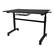 Angle. ürb SPACE - Sit Stand Manual Lifting Computer Desk - Black.