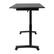 Alt View 11. ürb SPACE - Sit Stand Manual Lifting Computer Desk - Black.