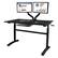 Alt View 12. ürb SPACE - Sit Stand Manual Lifting Computer Desk - Black.