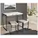 Alt View 12. ürb SPACE - Urban Small Dining Table Set - Black With White.