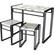 Left. ürb SPACE - Urban Small Dining Table Set - Black With White.