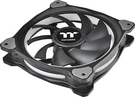 Thermaltake - Riing PLUS 120mm Case Cooling Fan Kit with RGB lighting - Black - Front_Zoom