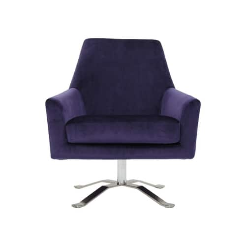 Noble House - Bloomington Swivel Base Chair - Plum