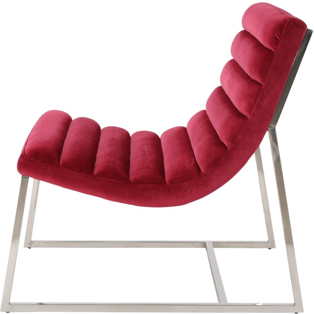 Angle View: Noble House - Bradford Accent Chair - Ruby