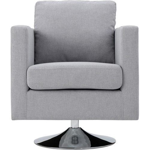 Noble House - Kingsport Swivel Chair - Light Gray