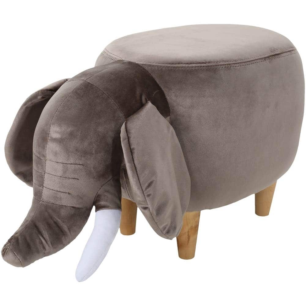 Left View: Noble House - Petra Cow Ottoman - Black & White