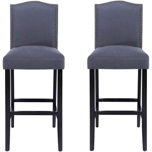 Noble House - Durham Counter Stools (Set of 2) - Dark Charcoal