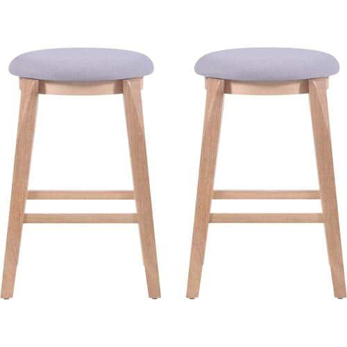 Noble House - Weyburn Barstools (Set of 2) - Light Gray