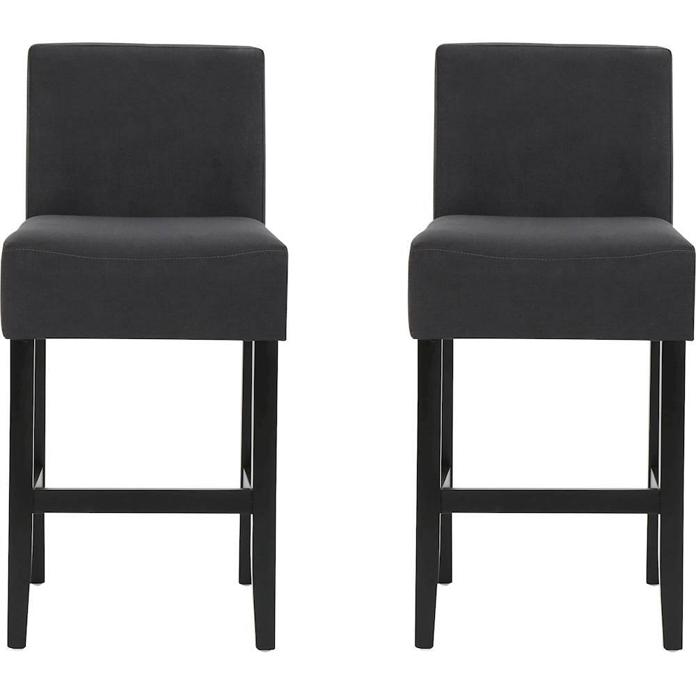 Front. Noble House - Perryton Counter Stools (Set of 2) - Dark Charcoal.