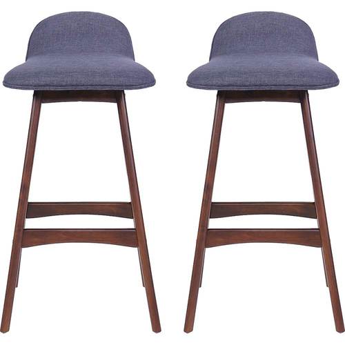 Noble House - Branson Barstools (Set of 2) - Charcoal