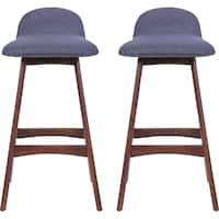 Noble House - Branson Barstools (Set of 2) - Charcoal - Front_Zoom