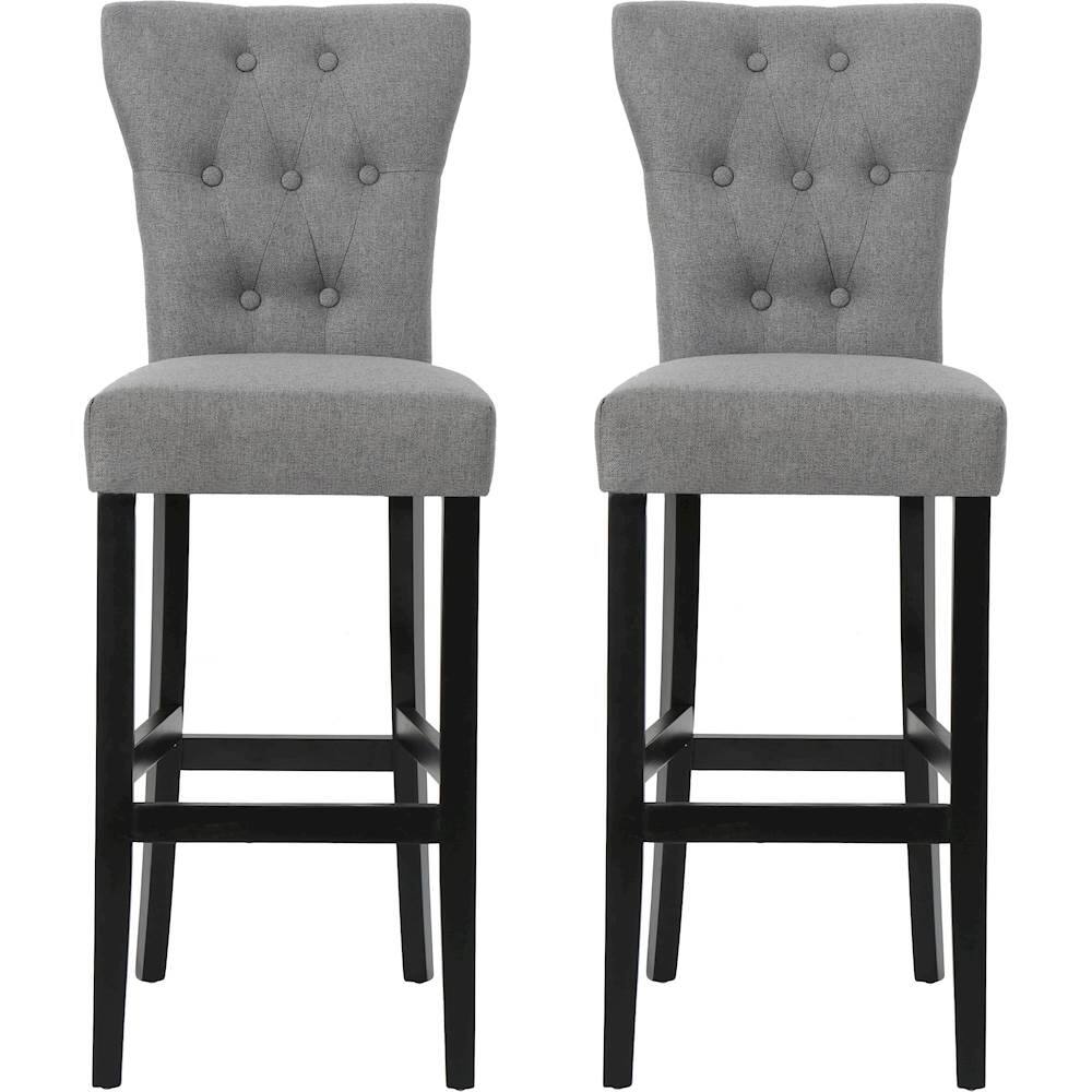 Front. Noble House - Rockland Barstools (Set of 2) - Gray.