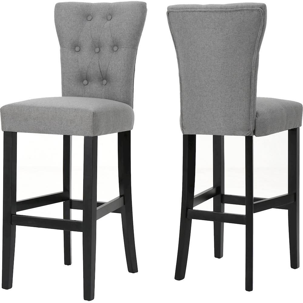 Left View: Noble House - Bridgeport Barstool (Set of 2) - Walnut