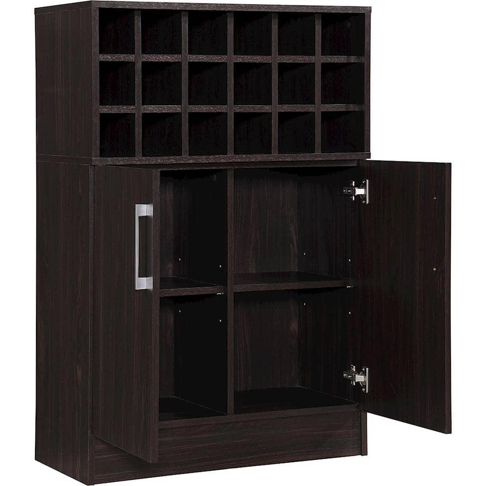 Angle View: Noble House - Lakeview Wine & Bar Cabinet - Wenge