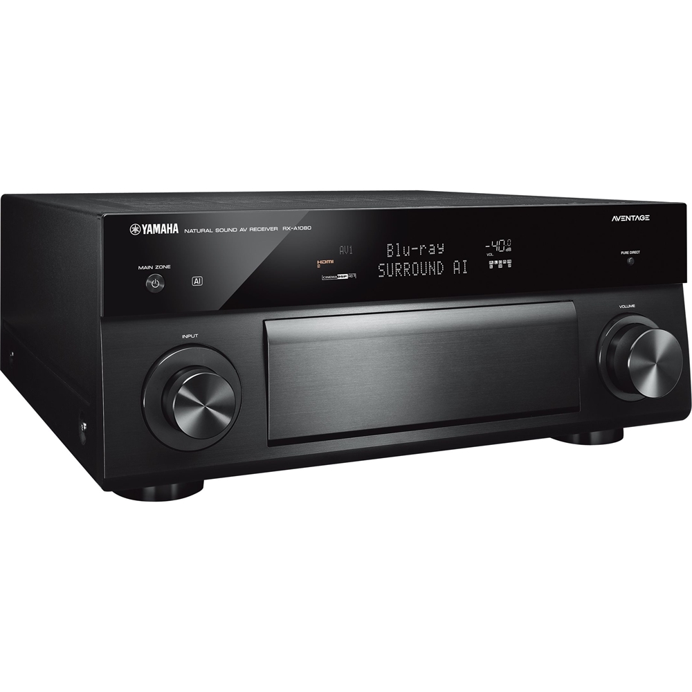 Left View: PYLE - 300W 4-Ch. Stereo Receiver - Black