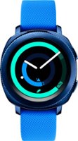 Samsung - Geek Squad Certified Refurbished Gear Sport Smartwatch 43mm - Blue - Front_Zoom
