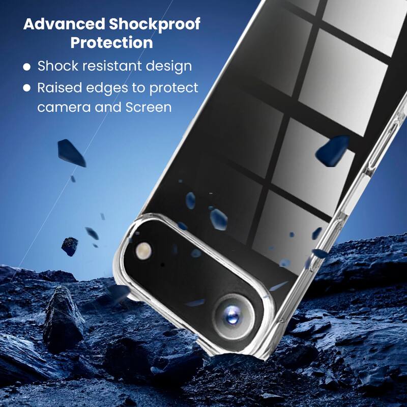 Advanced Shockproof Protection

- Shock resistant design
- Raised edges to protect camera and Screen