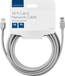 Insignia™ - 14 foot Cat-6 Ethernet Cable - Gray - Alt_View_Zoom_1