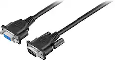 Left. Insignia™ - 10' PC Monitor Extension Cable - Black.