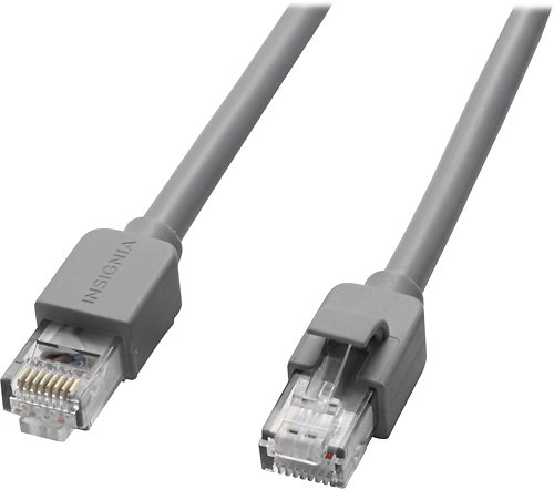 Front Zoom. Insignia™ - 8' Cat-6 Ethernet Cable - Gray.