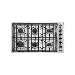 Viking - Professional 5 Series 36.7" Gas Cooktop - Stainless Steel
