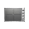 Front. Viking - Professional 5 Series 30" Electric Induction Cooktop - Stainless Steel/Transmetallic Glass.