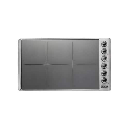Viking - Professional 5 Series 36" Electric Induction Cooktop - Stainless Steel/Transmetallic Glass - Front_Zoom