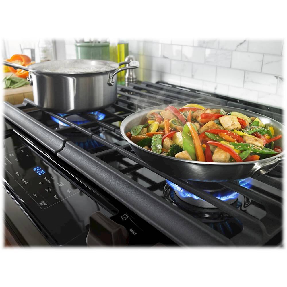 Best Buy Whirlpool 5.0 Cu. Ft. SelfCleaning SlideIn Gas Range Black
