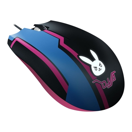Razer - Abyssus Elite D.Va Wired Optical Gaming Mouse with Chroma Lighting - Black/Blue/Pink was $59.99 now $44.99 (25.0% off)