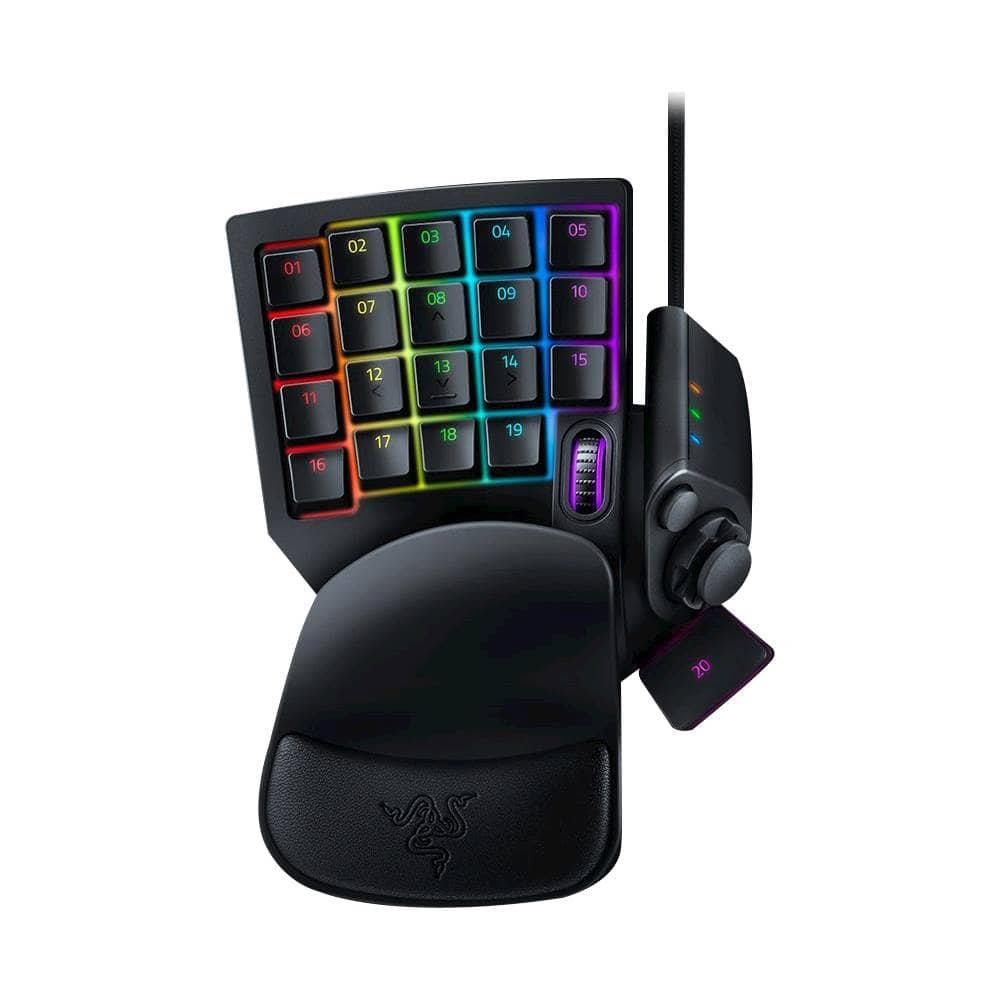 Razer - Tartarus V2 Wired Gaming Mecha-Membrane Keypad with Chroma Back Lighting for PC - Black - Front_Zoom