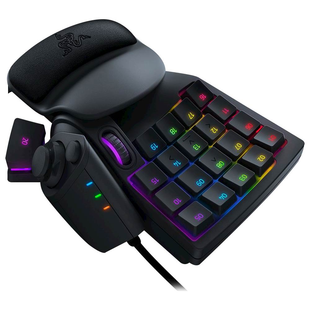 Alt View 11. Razer - Tartarus V2 Wired Gaming Mecha-Membrane Keypad with Chroma Back Lighting for PC - Black.