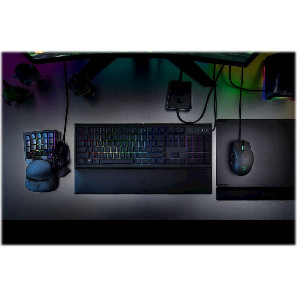 Alt View 16. Razer - Tartarus V2 Wired Gaming Mecha-Membrane Keypad with Chroma Back Lighting for PC - Black.