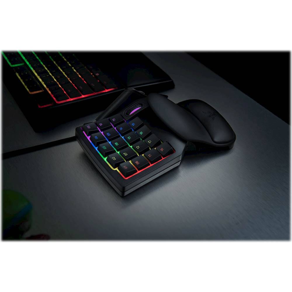 Alt View 17. Razer - Tartarus V2 Wired Gaming Mecha-Membrane Keypad with Chroma Back Lighting for PC - Black.