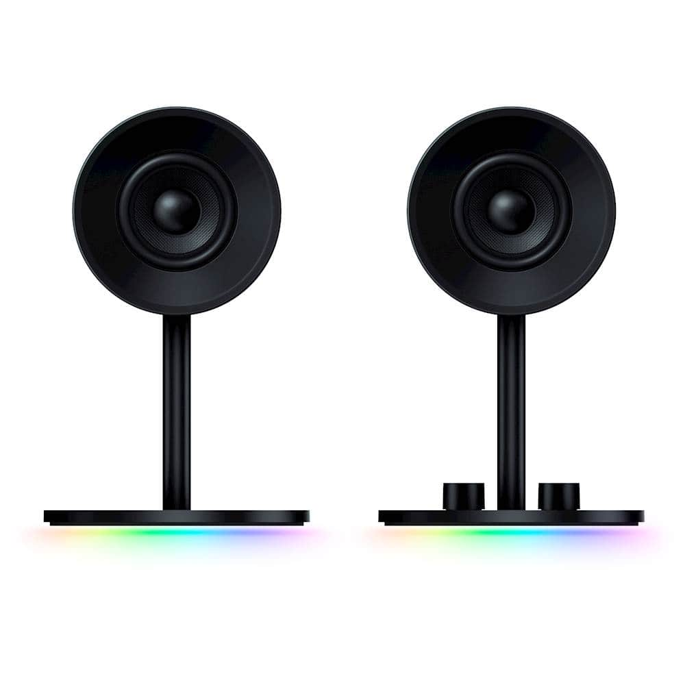 Best Buy: Razer Nommo Chroma 2.0 Gaming Speakers (2-Piece) Black 